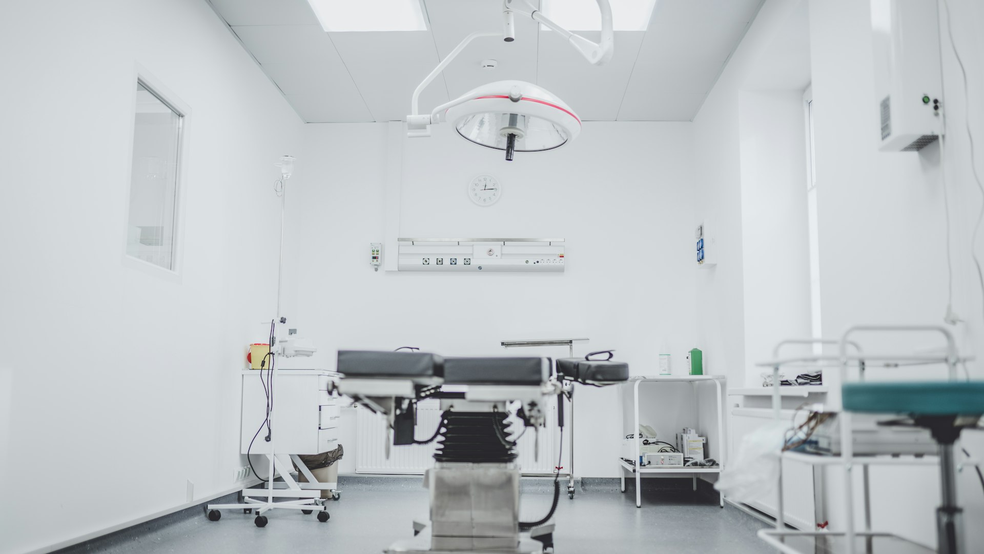 Modern operating theatre with advanced medical equipment